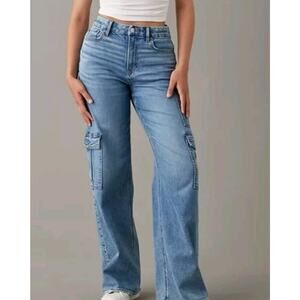 American Eagle Outfitters Light Blue Flare Jeans